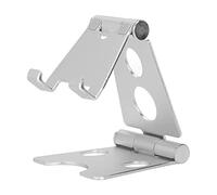 Rjrjc Soporte réglable para teléfono celular Aleación de aluminio Durable Ajuste de múltiples ángulos Soporte para teléfono celular para ver películas y transmitir en Aleación de