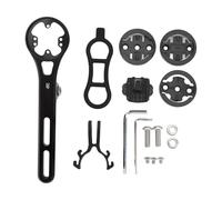 Rjrjc Support d'ordinateur de Guidon en Alliage d'aluminium, Support Avant étendu avec 4 adaptateurs et Pince pour Accessoires de vélo