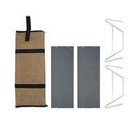 Rjrjc Table de Barbecue de Camping Légère en Alliage d'Aluminium Portable Table de Pique-nique Durable Résistance à la Corrosion pour Activités de Plein Air Randonnée Camping Gris 35,6 x 25,4 x 10,9