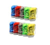 RJSQAQE Lot de 10 lampes de poche d'urgence à manivelle à dynamo SOS LED, 3 LED, idéales pour le camping, l'escalade, le sac à dos, la randonnée, couleur aléatoire