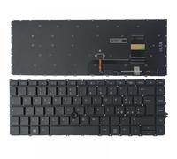 RJXDUPHT Clavier d'ordinateur Portable Compatible avec 840 G7 G8 745 G7 Canadien français CF Italien IT Latin LA NE Pas de rétro-éclairage avec bâton de pointage(Italian)