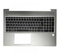 RJXDUPHT Clavier d'ordinateur Portable Espagnol Italien Britannique Compatible avec ProBook 15 450 G6 455 G6 455R G6 450 G7 455 G7 455R G7 avec Couvercle supérieur Repose-Paume(IT NO Backlit)