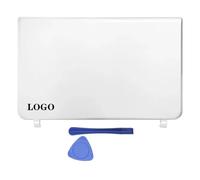 RJXDUPHT Coque arrière et Cadre Avant Compatible avec Ordinateur Portable LCD, avec charnière, Compatible avec Les modèles Satellite L50B L50-B L55-B S55T-B S55-B(White A Cover)