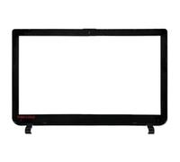 RJXDUPHT Coque arrière et Cadre Avant Compatible avec Ordinateur Portable LCD, avec charnière, Compatible avec Les modèles Satellite L50B L50-B L55-B S55T-B S55-B(Black B Cover)