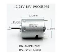 RK-365PH-2072 365SH-2080 Carbon Brush electronic starter DC12V-24V 18V 19000RPM High Speed NWPNLXEA