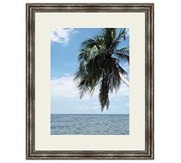 RK Cadres Cadre Photo avec Passe-Partout Gris Argent Cadre Photo Mural pour Image 24x33 / 24 x 33 cm Cadre Argent Elégant, 3.3 cm de Largeur, Cadre en Bois