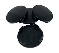 RK N 23 Lot de 4 cache-moyeux noirs 60 mm Compatible avec Rial Alutec