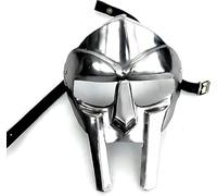 RK NAUTICAL INSTRUMENT MF Doom Masque de gladiateur, style médiéval, argent, taille adulte, 18 g, accessoire de costume d'Halloween sur mesure
