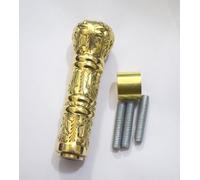 RK NAUTICAL INSTRUMENT Poignée de canne de marche victorienne en laiton - Design antique - Avec matériel de montage