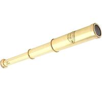 RK NAUTICAL INSTRUMENT Télescope vintage en laiton avec couvercle d'objectif, 30,5 cm, bleu marine royal, aspect antique