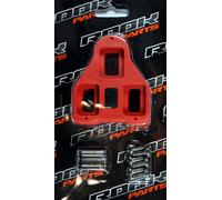 Rk - Paire De Cales Route Compatibles Look Delta - Rouge