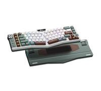 RK ROYAL KLUDGE A72 Clavier mécanique sans Ergonomique Alice, Split Ergo | Joint RGB Gaming Clavier bouton/touches macro/plaque signalétique tactile, BT/2,4G/USB-C, atténuation 5 couches, Win/Mac