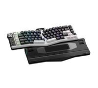 RK ROYAL KLUDGE A72 Clavier mécanique sans Ergonomique Alice, Split Ergo | Joint RGB Gaming Clavier bouton/touches macro/plaque signalétique tactile, BT/2,4G/USB-C, atténuation 5 couches, Win/Mac