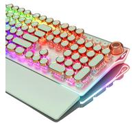 RK ROYAL KLUDGE Clavier de jeu RKX108, interrupteur bleu, vert gazon