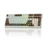 RK ROYAL KLUDGE Clavier mécanique F99, RVB, 2,4 GHz/BT/filaire, interrupteur silencieux, vert palmier