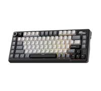 RK ROYAL KLUDGE Clavier mécanique L75, RVB, 2,4 GHz/BT/Filaire, Cream Switch, Knight Black