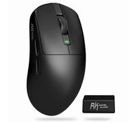 RK ROYAL KLUDGE M3 Souris sans Fil 47g Ultra-Légère avec Capteur de Haute Précision PAW3950, Souris Gamer 3 Mode (BT / 2.4G / USB-C), 30K DPI, 6 Adjustable, Batterie 650mAh, Confort Ergonomique, Noir