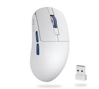 RK ROYAL KLUDGE M30 Souris sans Fil Gamer avec Capteur PixArt PAW3311, 41g Ultraléger, Polling Rate 1000Hz, BT/2.4G/Souris de Jeu Filaire, Batterie 250mAh, 5 Programmable Buttons, Blanc
