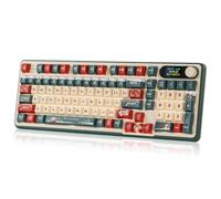 RK ROYAL KLUDGE S98 Clavier de Jeu mécanique avec Bouton Rotatif à Affichage Intelligent, 96% RVB sans Fil BT/2,4 G/USB-C, échange à Chaud, Prise en Charge logicielle, Son crémeux, 98 Touches