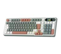 RK ROYAL KLUDGE S98 ES Clavier mécanique avec Smart Display et bouton, montage supérieur 96 % Clavier mécanique sans fil BT/2.4G/USB-C, Hot-Swappable, support logiciel, 98 touches, QWERTY espagnol