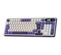 RK ROYAL KLUDGE S98 FR Clavier mécanique avec Smart Display & Bouton, Top Mount 96% Wireless Mechanical Keyboard BT/2.4G/USB-C, Hot-Swapable, Software Support, 98 Touches, French AZERTY