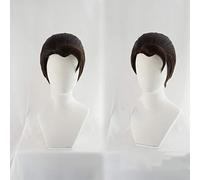 Rk800 Detroit : Become Human Connor Perruque cosplay cheveux synthétiques courts pour Halloween, costume d'Halloween, accessoires de jeu de rôle KUMZ2827