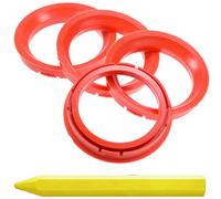 RKC 4X Anneaux de centrage Rouges 73,0 mm x 57,1 mm + 1x Crayon de Cire en Vert Made in Germany