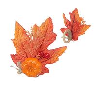 RKc20 Rond de serviette décoratif créatif pour Halloween, thème citrouille, boucle de serviette Simulation décorative (B, taille unique)