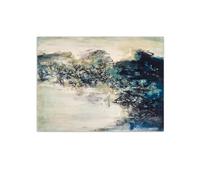 RKGHDCX Art mural Célèbres Tableaux Zao Wou Ki《Sans titre16》affiches et impressions abstrait Zao Wou ki Peinture de toile pour décor mural de bureau à domicile Image 80x105cm31 x41 Sans cadre