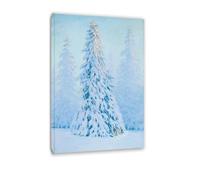 RKGHDCX Peintures célèbres sur toile d'art-Igor Emanuilovich Grabar: Hiver Tableaux sur toile-Impressionniste Affiches murales et impressions-Reproductions sur toile 30x45cm12 x18 Encadré