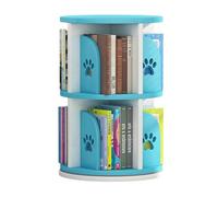 RKJDMSWJ Bibliothèque rotative à 2 étages pour chambre d'enfant Motif pattes d'ours
