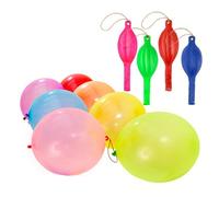 RKJRTK Ballon de Frappe épais avec poignée en Caoutchouc, 10/20 | Ballon de poinçon coloré avec poignée en élastiques, ballon rebondissant pour fêtes d ' anniversaire d '