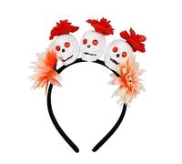 RKJRTK Bandeau de crâne de fée, rose colorée | Cerceau de cheveux en forme de fleur fait à la main, de fête pour garçons et filles, couvre-chef de Costume
