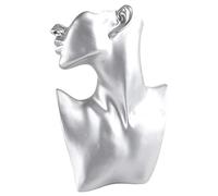 RKJRTK Buste Boucle d'oreille Présentoir Résine Mannequin Collier Boucle d'oreille Présentoir pour Tête Buste Support pour Pendentif Bijoux Présentoir pour Magasin Vente au détail