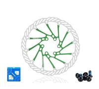 RKJRTK Conversion des disques de Freins à Disque, Green 160MM | Diverses conditions de cyclisme, hautes, faibles entretiens, vélos professionnels et
