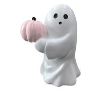 RKJRTK Esprit Halloween Tenir des citrouilles Figurines, Ornement de spectre Haunted en résine facile à utiliser, pour l'entrée intérieure Patios Halloween Thèmes Décoration Festival Vacances