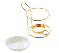 RKJRTK Photophore en céramique, diffuseur parfumé pour brûleurs à, Gold