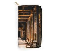 RKJVB Angkor Thom Portefeuille long en cuir ultra fin avec poche zippée pour le magasinage et le travail 19,7 x 10,5 cm, Style :, 19.7x10.5cm