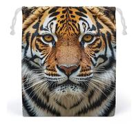 RKJVB Fierce Tiger Sacs de rangement anti-poussière en toile respirante réutilisable pour fête, mariage, cadeau de Noël, Style :, 10.2 x 8.3 inches