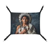 RKJVB Hamac respirant pour animal domestique avec sangles réglables - 42 x 33 cm - Imprimé - Réversible - Pour petits lapins, furets, cochons d'Inde