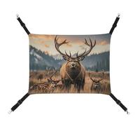 RKJVB Hamac respirant pour animal domestique avec sangles réglables - 42 x 33 cm - Pour la chasse, le cerf, l'ours, l'élan - Lit réversible à suspendre pour petits lapins, furets, cochons d'Inde