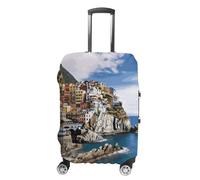 RKJVB Housse de bagage anti-rayures - Motif paysage Cinque Terre - Lavable - Élastique - Protection de bagage de voyage, Cinque Terre Scenery, XL