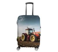 RKJVB Housses de bagage anti-rayures - Housse de protection élastique lavable pour valise de voyage, Tractor Farm, L