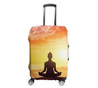 RKJVB Housses de bagage anti-rayures - Housse de protection pour valise de yoga et méditation - Lavable - Élastique - Housse de protection pour bagages de voyage, Yoga et méditation, L