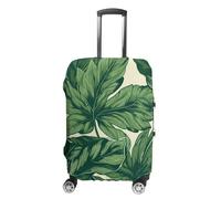 RKJVB Housses de bagage anti-rayures - Housse de protection pour valise - Feuillage vert botanique - Lavable - Élastique - Housse de protection pour bagages de voyage, Botanique de feuillage vert, M