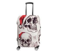 RKJVB Housses de bagage anti-rayures - Motif crânes esquissés - Lavable - Élastique - Protection de bagage de voyage, Crânes esquissés, L