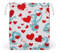 RKJVB Love Little Dragon Sacs de rangement anti-poussière en toile respirante réutilisable pour fête, mariage, cadeau de Noël, Style :, 10.2 x 8.3 inches