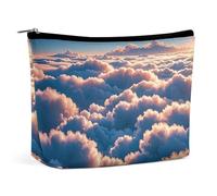 RKJVB On Top of The Cloud Trousse de maquillage portable étanche pour femme Grande trousse de maquillage esthétique pour voyage, travail, style, taille unique, Style :, Taille unique