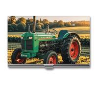 RKJVB Porte-cartes de visite d'entreprise tracteur agricole mince porte-cartes de visite professionnel porte-cartes de nom organisateur minimaliste pour cartes de visite pour homme et femme, Company