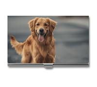 RKJVB Porte-cartes de visite fin en forme de chien qui sort de la langue - Porte-cartes professionnel - Organisateur de cartes de visite minimaliste pour homme et femme, Chien qui sort de la langue,